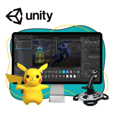 Мир игр на Unity 2D на популярном движке + AI-помощники - КИБЕРшкола программирования для детей, компьютерные курсы для школьников, начинающих и подростков - KIBERone г. Учалы