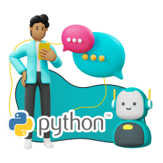 Умный чат-бот на Python - КИБЕРшкола программирования для детей, компьютерные курсы для школьников, начинающих и подростков - KIBERone г. Учалы