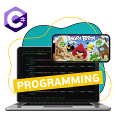 Программирование на C#. Удивительный мир 2D-игр - КИБЕРшкола программирования для детей, компьютерные курсы для школьников, начинающих и подростков - KIBERone г. Учалы