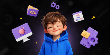 Идеальный сайт с нуля: код, дизайн и AI-помощник - КИБЕРшкола программирования для детей, компьютерные курсы для школьников, начинающих и подростков - KIBERone г. Учалы